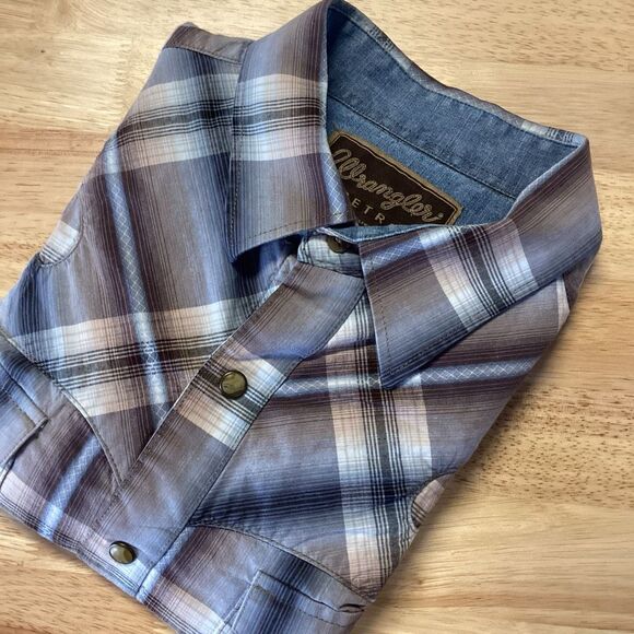 Men’s Wrangler Retro‎ Pearlsnap Western Shirt - Medium - Picture 1 of 8